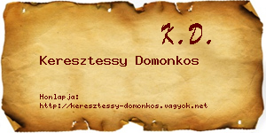 Keresztessy Domonkos névjegykártya